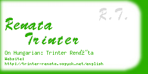 renata trinter business card